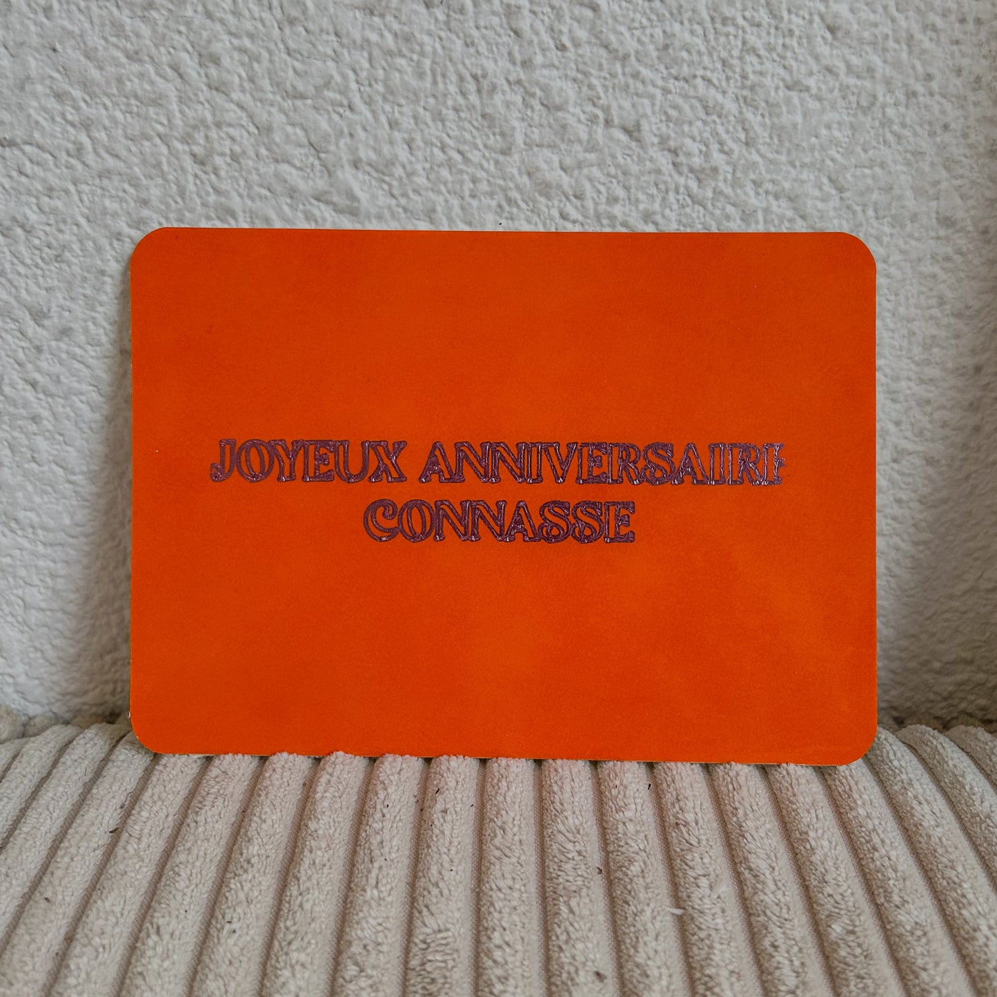 Cartes en cuir connasse