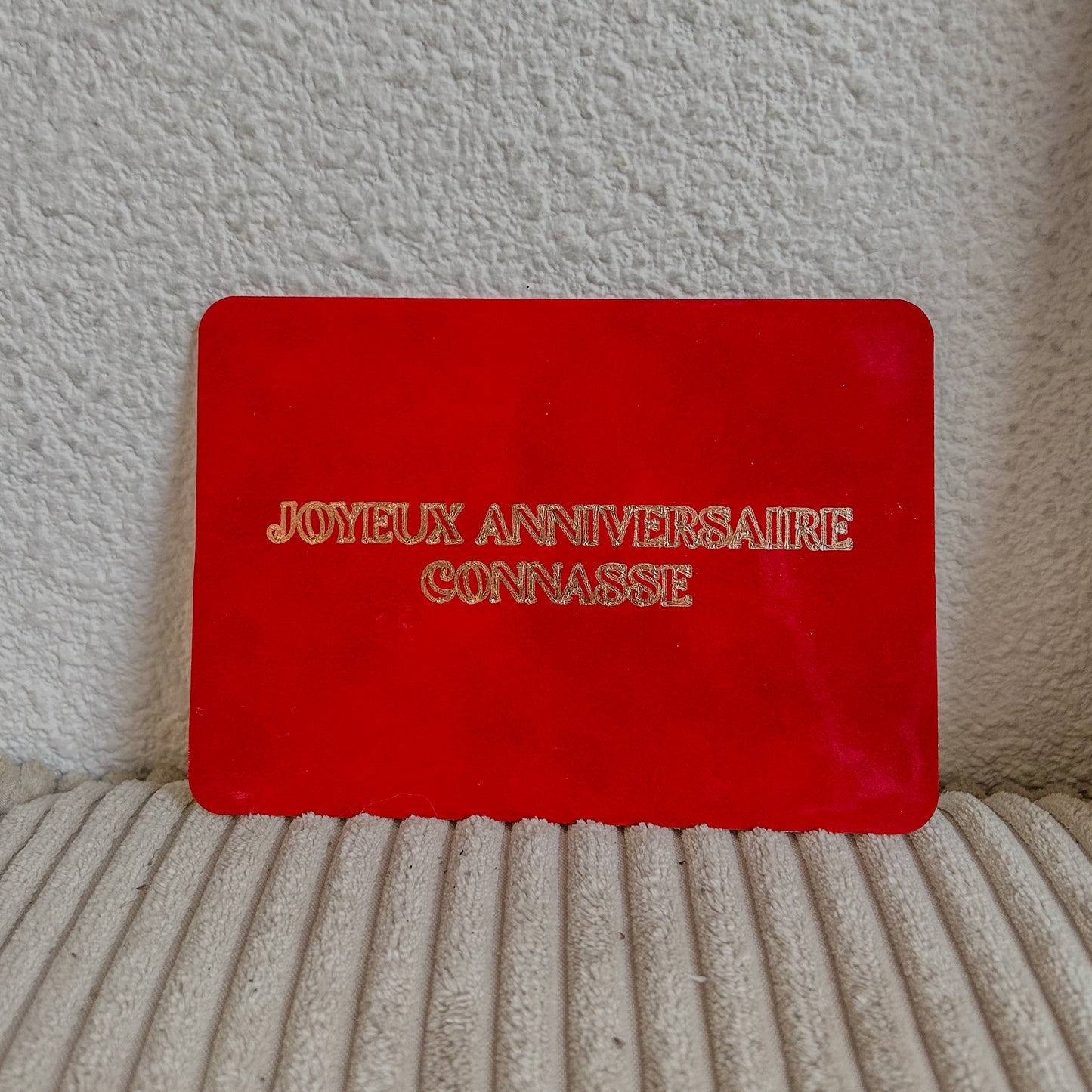 Cartes en cuir connasse