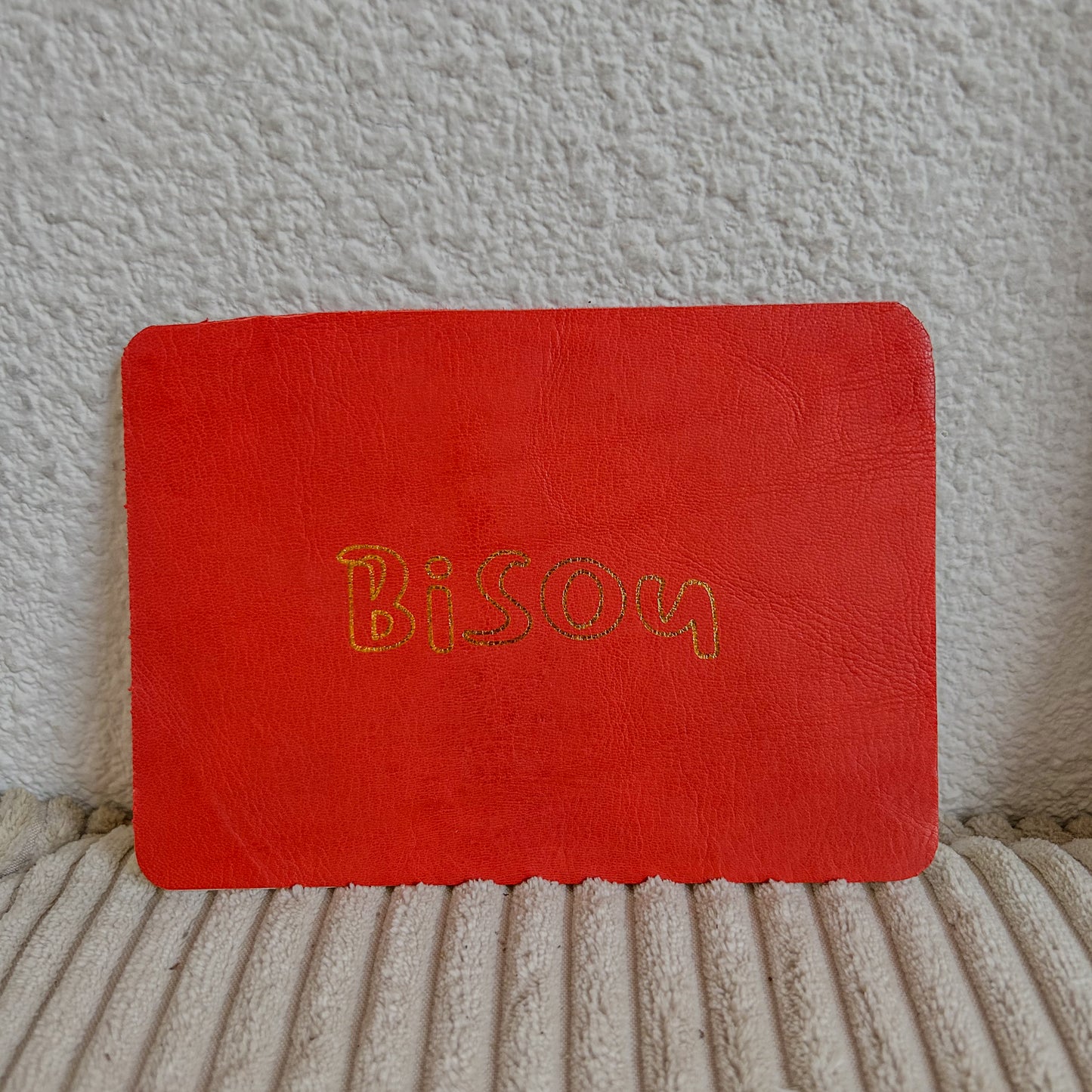 Cartes en cuir bisou