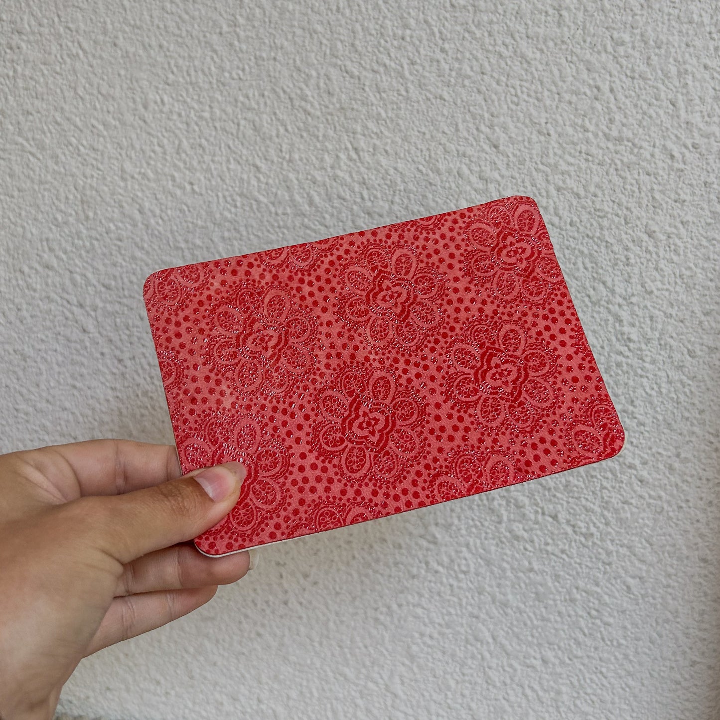 Cartes en cuir fleurs