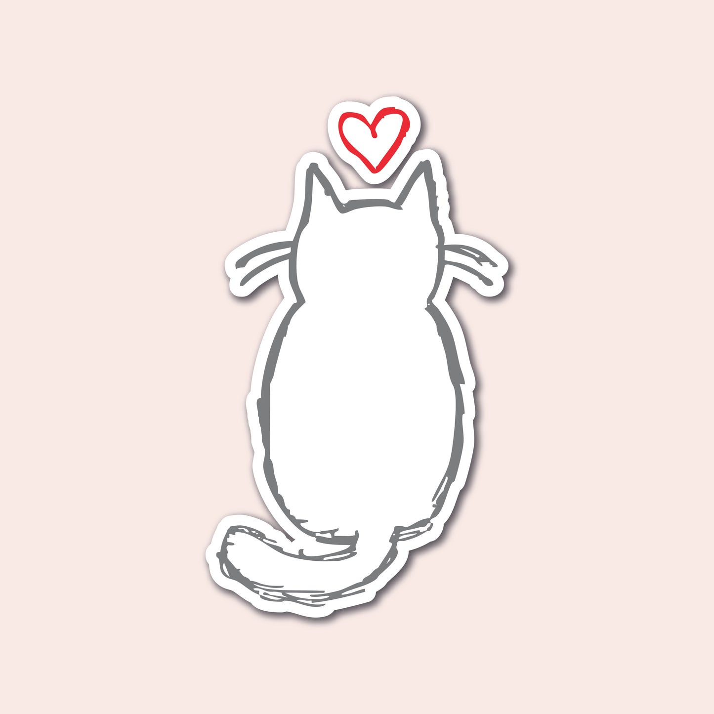Sticker CHAT COEUR