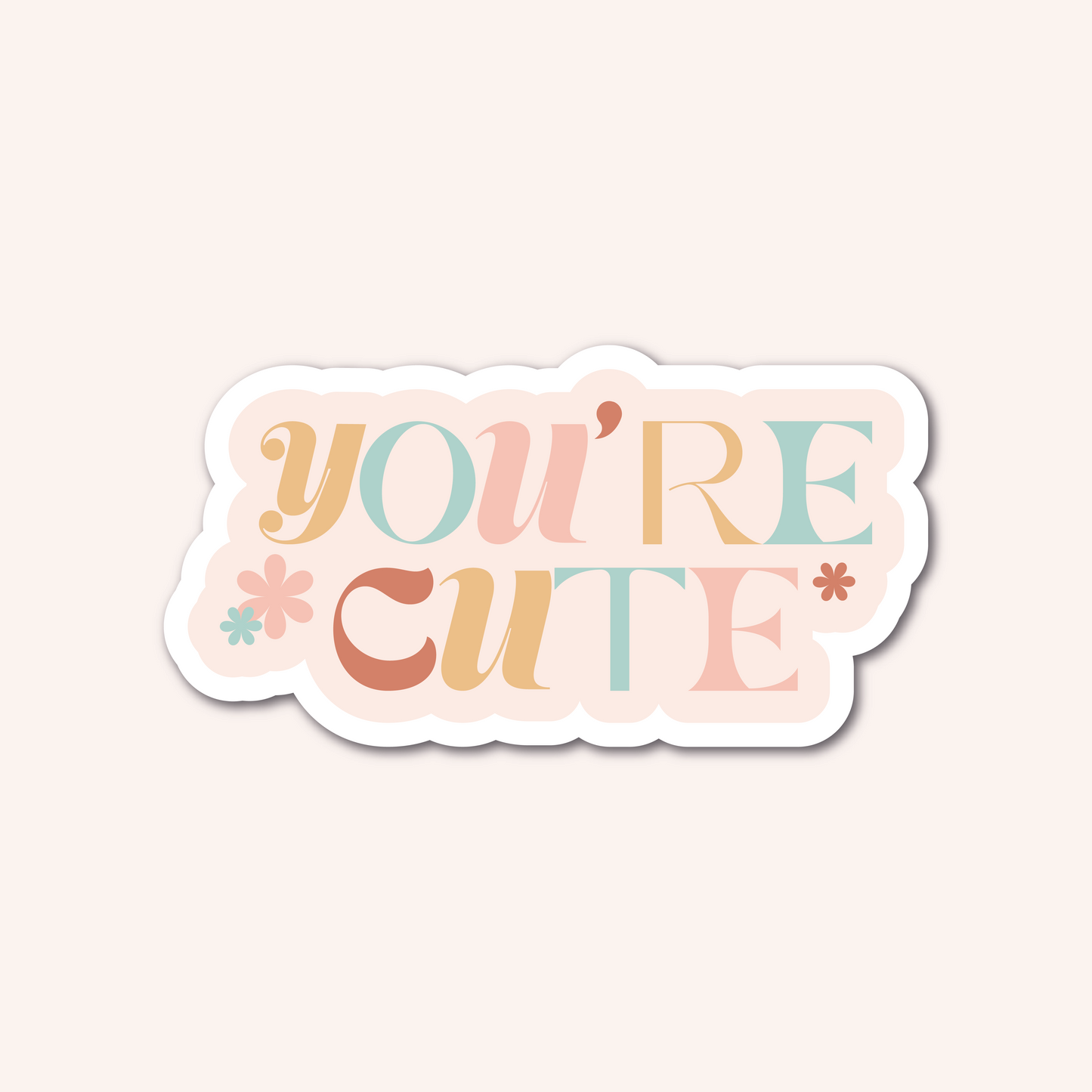 Sticker YOU'RE CUTE