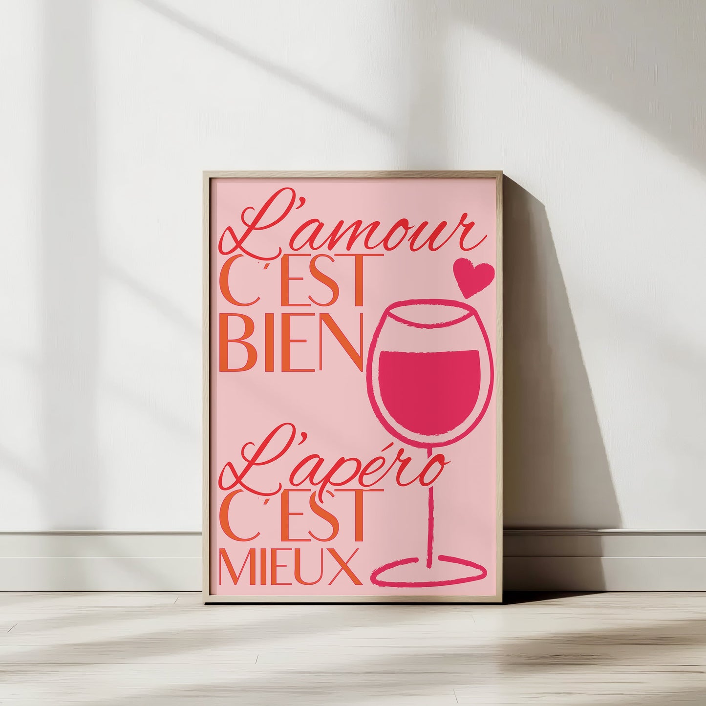 Affiche L'AMOUR OU L'APÉRO