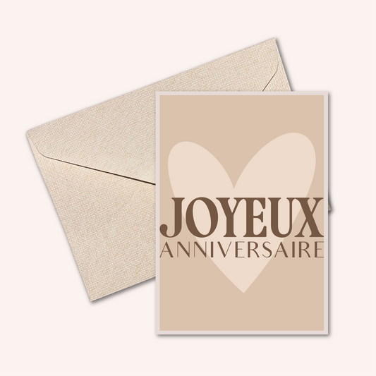 Carte JOYEUX ANNIVERSAIRE