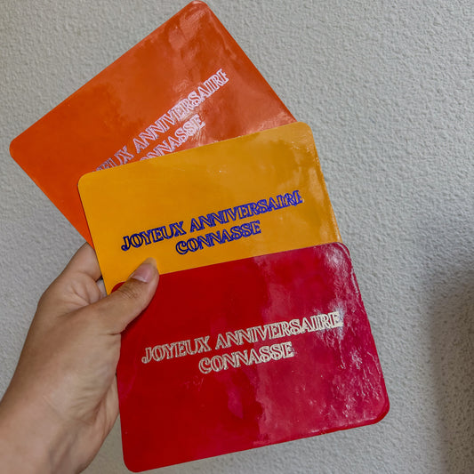 Cartes en cuir connasse