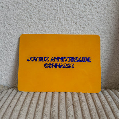 Cartes en cuir connasse