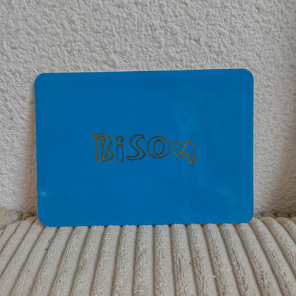 Cartes en cuir bisou