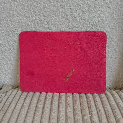 Cartes en cuir amour
