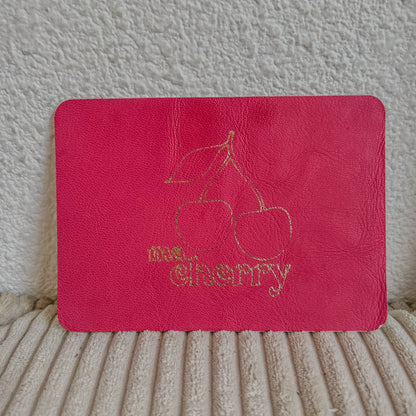 Cartes en cuir ma cherry