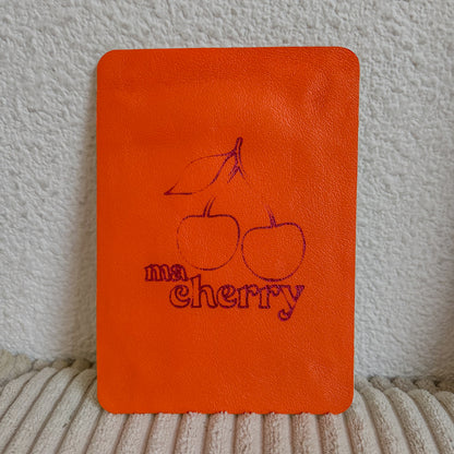 Cartes en cuir ma cherry