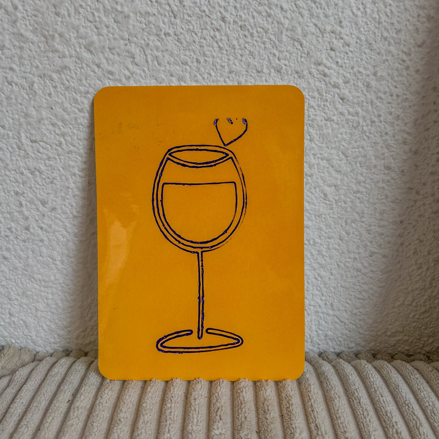 Cartes en cuir vin