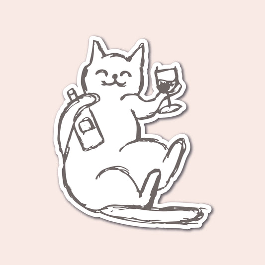 Sticker CHAT APÉRO