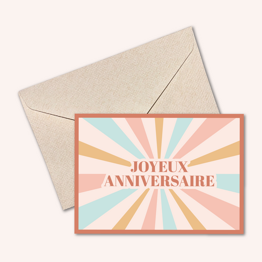 Carte JOYEUX ANNIVERSAIRE