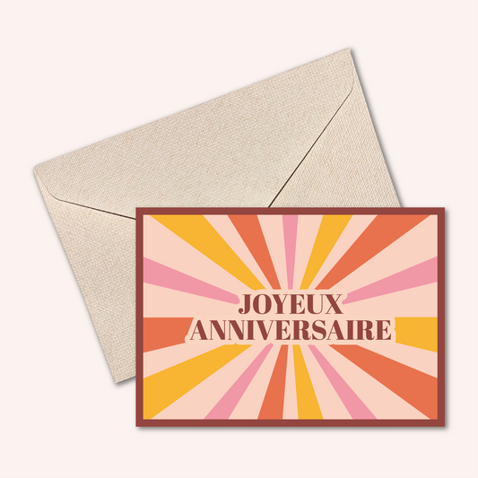 Carte JOYEUX ANNIVERSAIRE