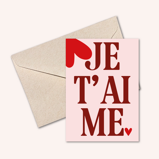 Carte JE T'AIME