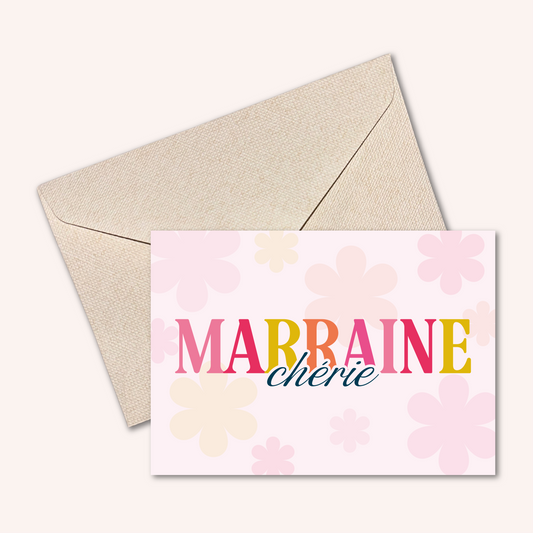 Carte MARRAINE CHÉRIE