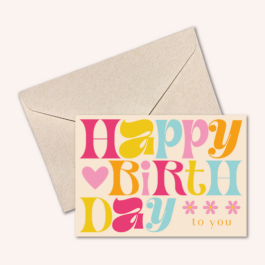 Carte - HAPPY BIRTHDAY